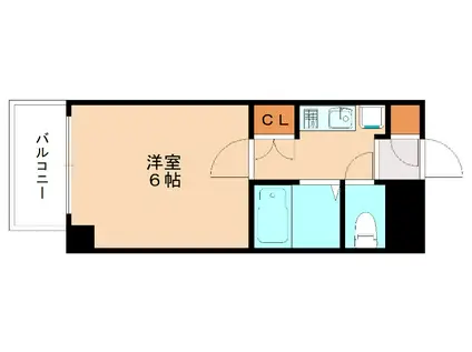 工大前アベニュー(1K/4階)の間取り写真