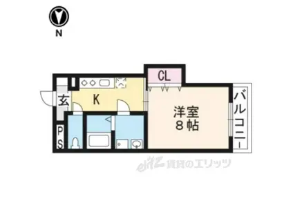 ETERNITY(1K/3階)の間取り写真