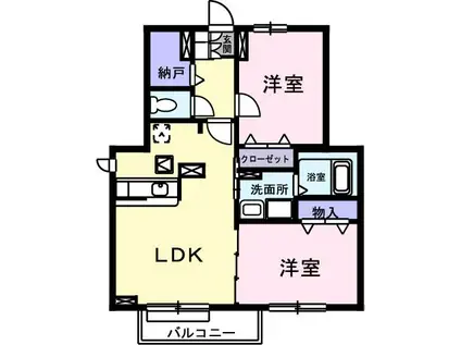 KDX志村坂上レジデンス(3LDK/2階)の間取り写真