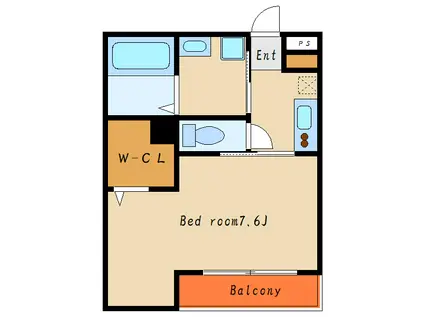 ダイショウハイツ(1K/1階)の間取り写真