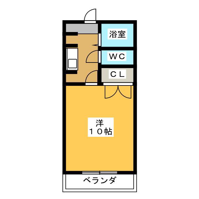 エクセレント西可児(1K/2階)の間取り写真