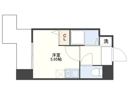 S-FORT長崎興善町(ワンルーム/7階)の間取り写真
