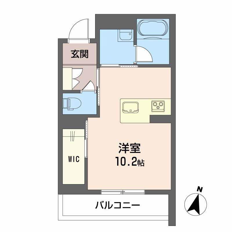 リベラ ピエナ LIBERA PIENA(ワンルーム/2階)の間取り写真