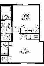 ユーアイホーム東日暮里(1LDK/3階)の間取り写真