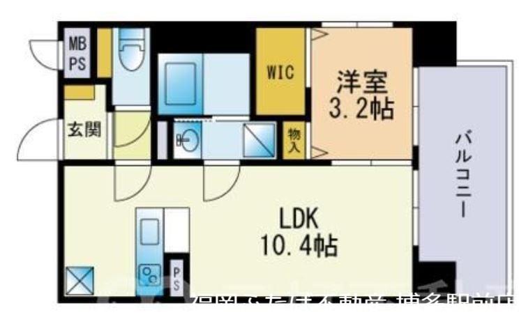 S-RESIDENCE難波西ALTER(1LDK/8階)の間取り写真