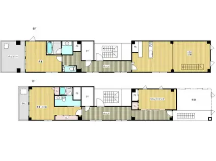 ウイズエムビル(3LDK/6階)の間取り写真