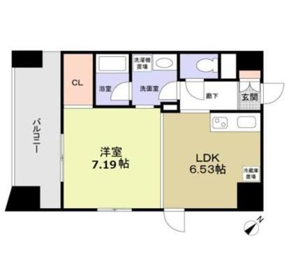 エテルノ志村坂上(1DK/4階)の間取り写真