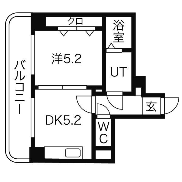 センターヒルズ20(1LDK/7階)の間取り写真