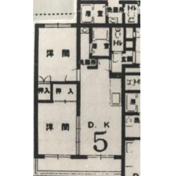 アルカンタラ白石(2LDK/1階)の間取り写真