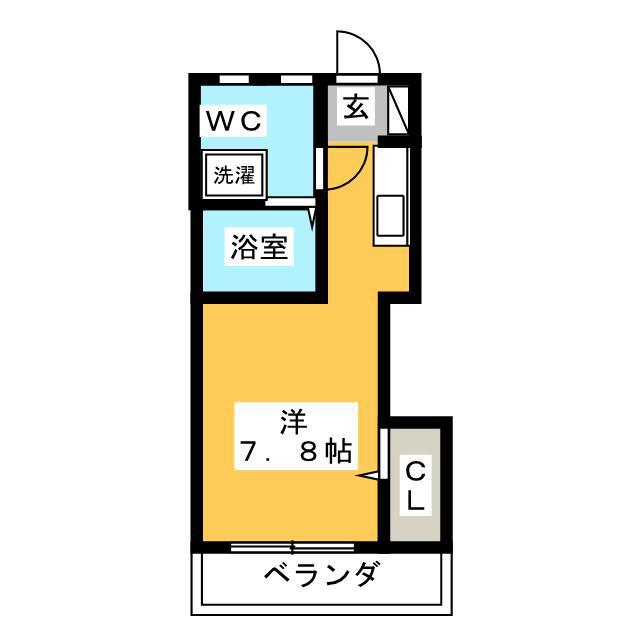 山口第一ビル(ワンルーム/3階)の間取り写真