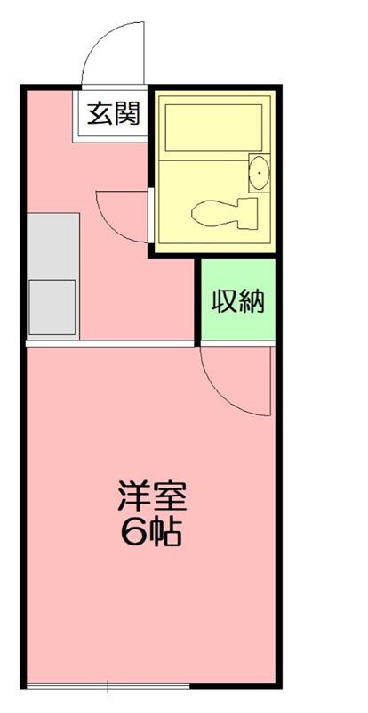 ベルハイツ(ワンルーム/1階)の間取り写真