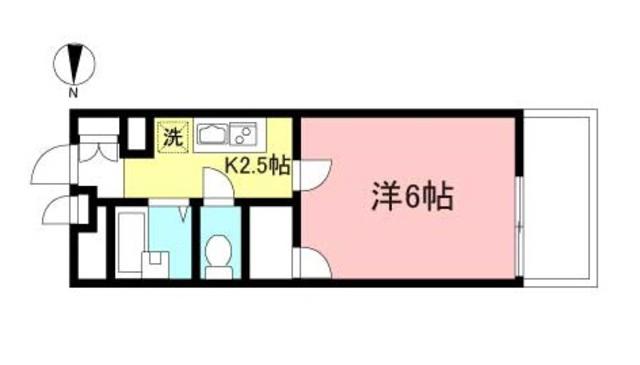 エテルナ相模原(1K/3階)の間取り写真