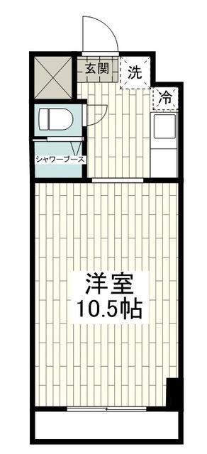 ダイアパレス鶴見第2(1K/8階)の間取り写真