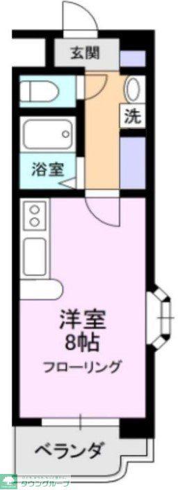 アルティア壱番館(ワンルーム/1階)の間取り写真