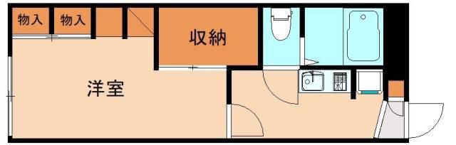 レオパレス田隈(1K/1階)の間取り写真