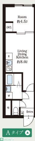 プライムスクエア池上(1LDK/1階)の間取り写真