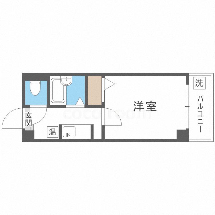 シティライフエステート難波南(1K/3階)の間取り写真