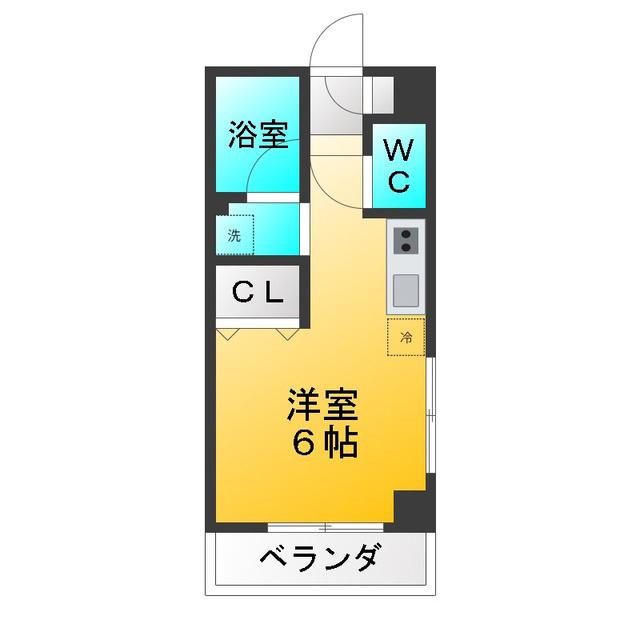 サンフォート(ワンルーム/1階)の間取り写真
