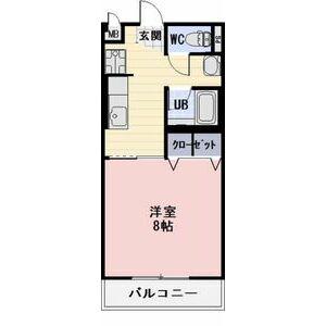 サンボナールA(1K/2階)の間取り写真