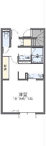 レオネクストチェディグローブIII(1K/1階)の間取り写真