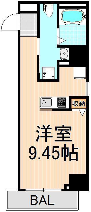 プライムコート浅草(ワンルーム/3階)の間取り写真