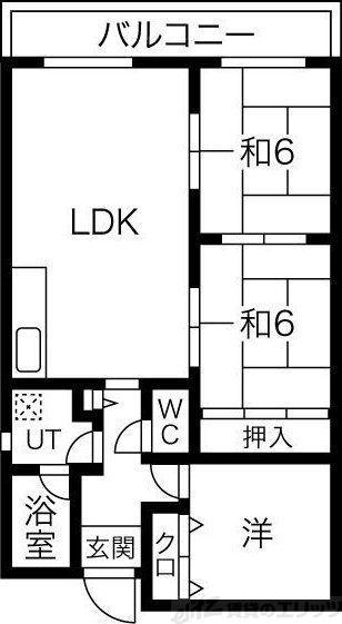 グランドメゾン(3LDK/1階)の間取り写真
