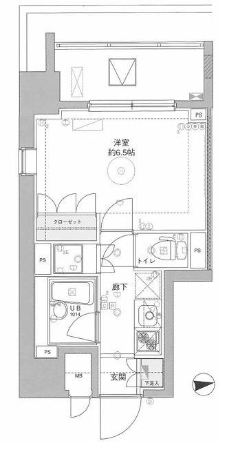 セジョリ早稲田II(1K/2階)の間取り写真