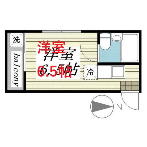 メゾンドエバン(ワンルーム/4階)の間取り写真
