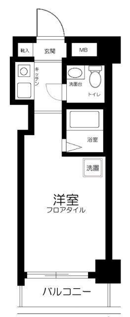 日興パレス田園調布第2(ワンルーム/7階)の間取り写真