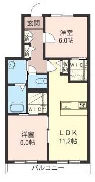 EMINENCE(2LDK/2階)の間取り写真