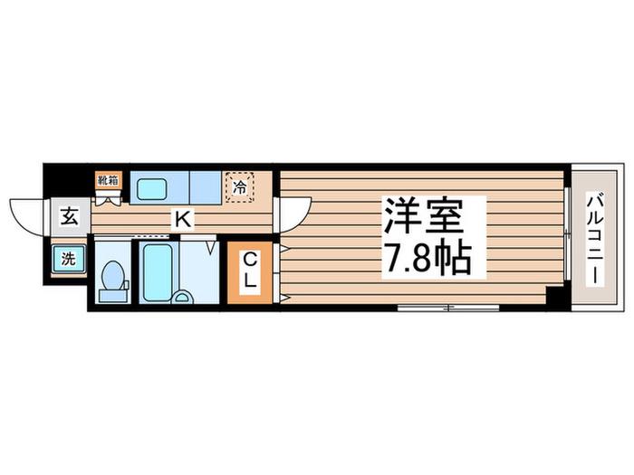 ビアンカ(1K/3階)の間取り写真