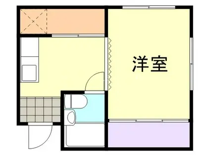 藤原マンション(1DK/3階)の間取り写真