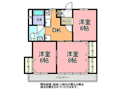 吉田マンション(3DK/3階)の間取り写真