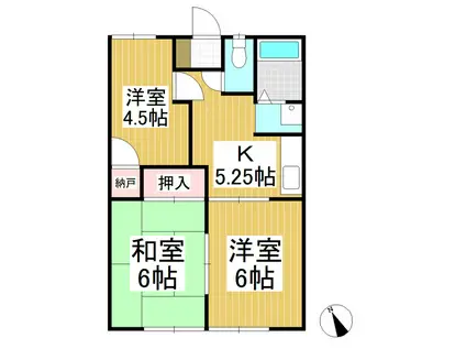 小林第一マンション(3DK/2階)の間取り写真