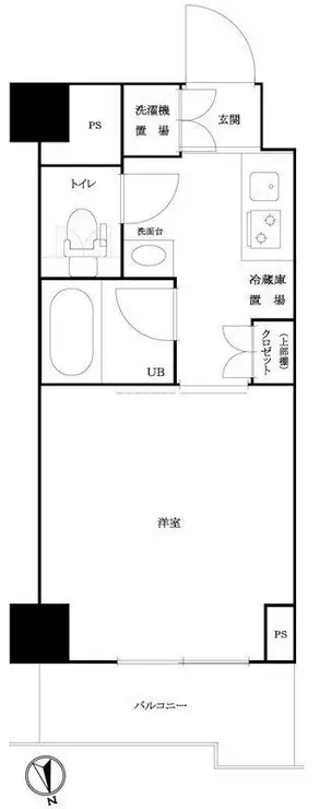 ルーブル仲六郷壱番館 4階階 間取り