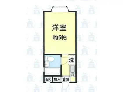 BCASA東大宮RE-BORN(ワンルーム/1階)の間取り写真
