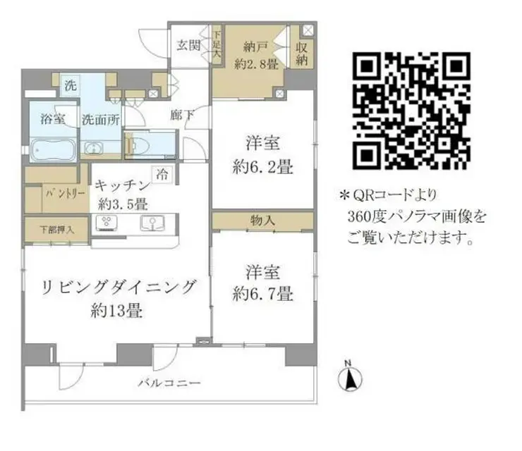 PREMIUM CUBE 上野 14階階 間取り