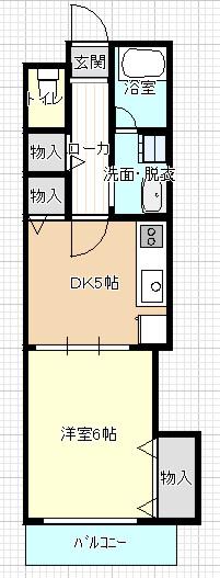 ベルラ234(1DK/1階)の間取り写真