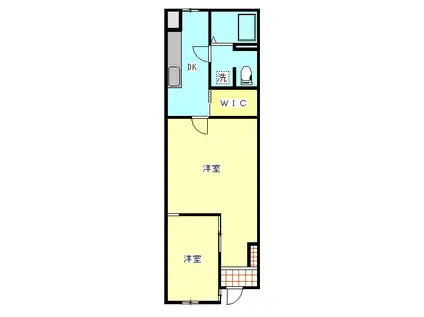 ソレッジ(1LDK/1階)の間取り写真