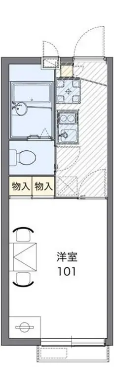 レオパレスビューテラス 2階階 間取り