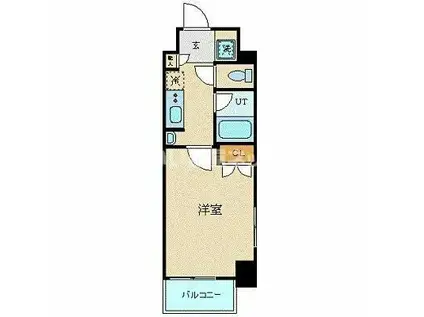 N-FLATS町田(1K/12階)の間取り写真