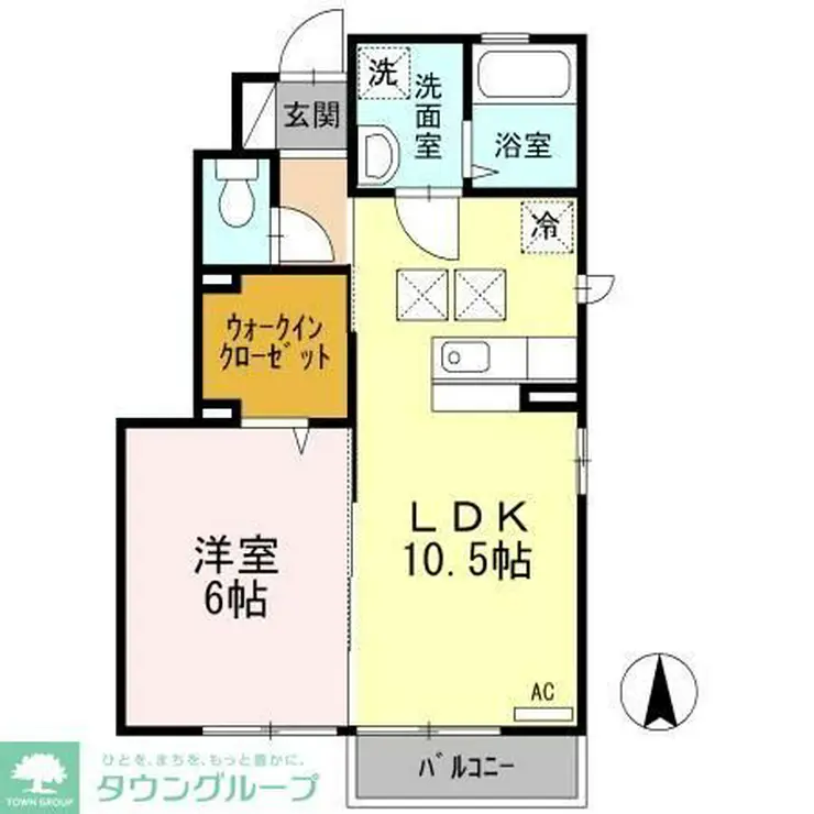 グランドソレーユ清水 1階階 間取り