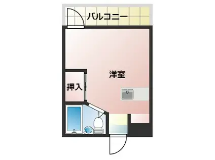シーラカンスKANDY(ワンルーム/5階)の間取り写真