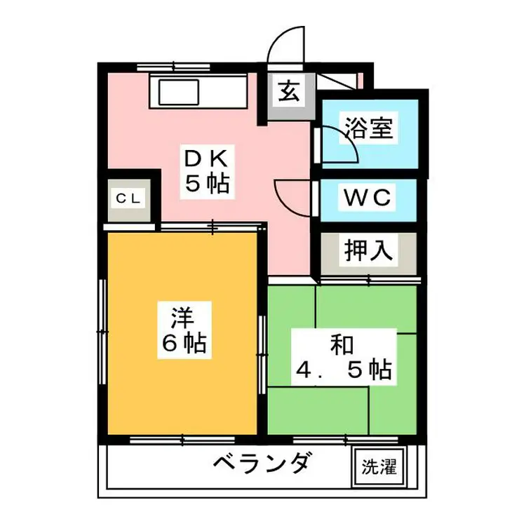 第3吉岡マンション 2階階 間取り