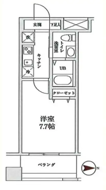 サンレンハイム 6階階 間取り