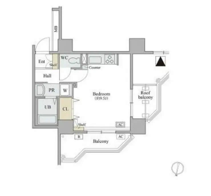 コラム神泉 3階階 間取り