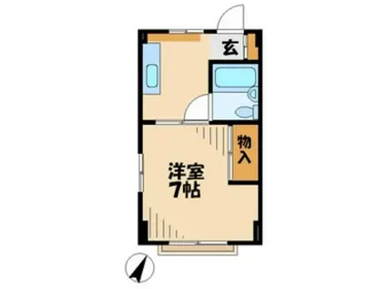 コーポニューウェイ(1K/3階)の間取り写真