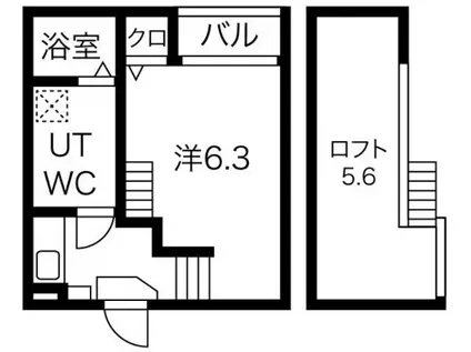 SEAPRAIRIE(1K/1階)の間取り写真