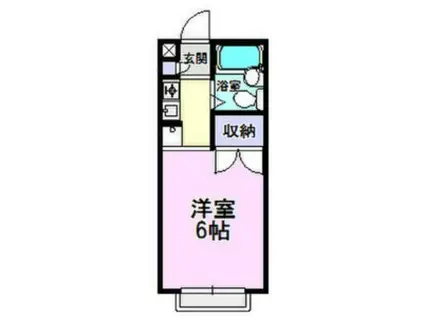 第2光ハイツ(1K/1階)の間取り写真