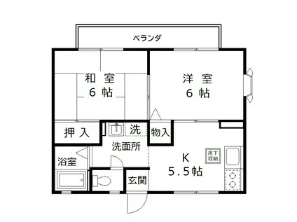 コート早宮A棟(2K/1階)の間取り写真